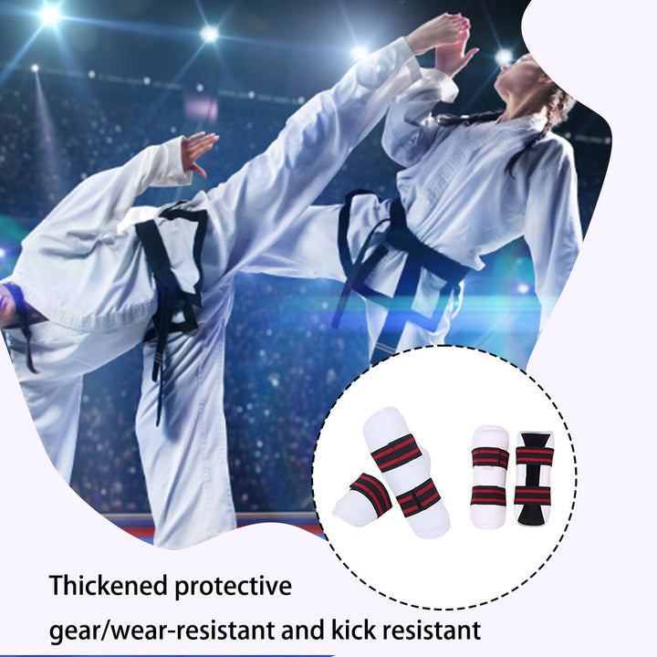 Premium Taekwondo Arm & Shin Guards – Kickboxing, MMA, Muay Thai Leggings, Ankle Protection, Protective Foam Insert, Secure  