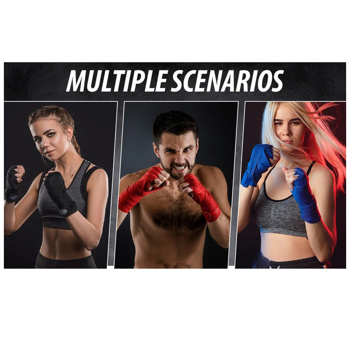 Premium Boxing Hand Wraps Inner Gloves – 180 Inch Elasticated Bandages with Thumb Loop, Wrist Protection for MMA, Muay Thai, Kickboxing, and Combat Sports - StrengthXPhysiotherapy