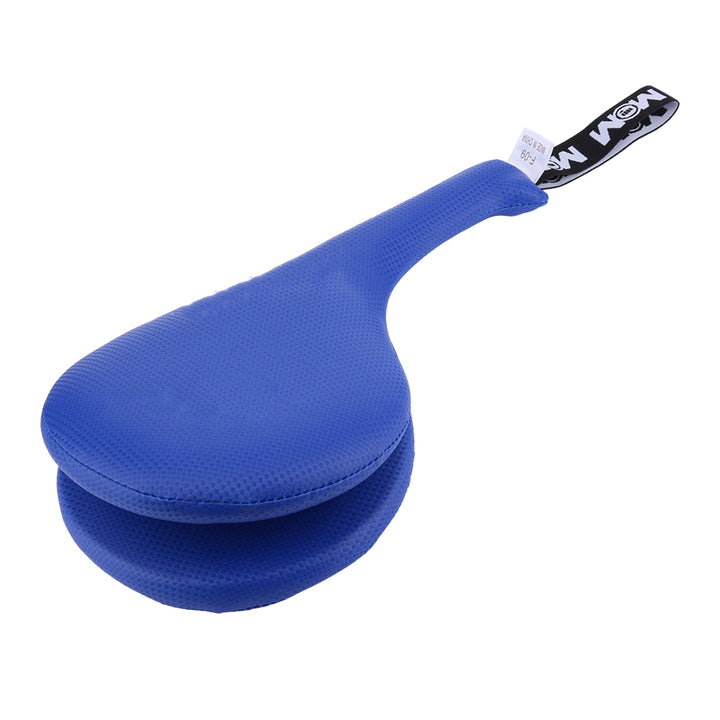 Premium Taekwondo Foot Target Kick Pad – Boxing, Kickboxing, & Sanda Training Equipment – Durable PU Leather, High Elastic Sponge – Double Target Design for High & Low Kicks – Buzz Sound & Wrist Grip – 40x20x8cm - StrengthXPhysiotherapy