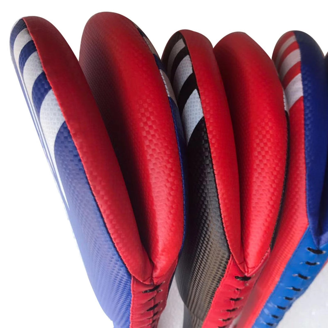 Premium Taekwondo Foot Target Kick Pad – Boxing, Kickboxing, & Sanda Training Equipment – Durable PU Leather, High Elastic Sponge – Double Target Design for High & Low Kicks – Buzz Sound & Wrist Grip – 40x20x8cm - StrengthXPhysiotherapy