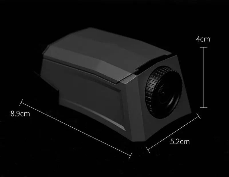 High-Quality Tactical Helmet Camera Model - Hook and Loop Fast Attachment, Prop for CS Game, Filming, Tactical Training, Durable Plastic, Black 8.9cm x 5.2cm x 4cm - StrengthXPhysiotherapy