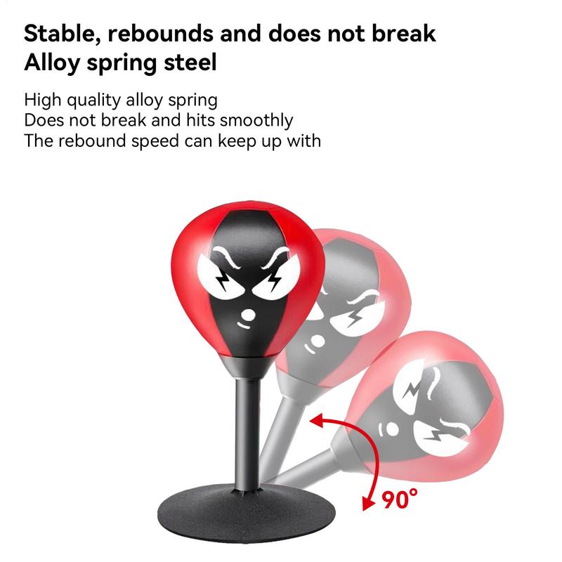 Premium Desktop Boxing Punching Ball – Suction Cup Mini Boxing Bag for Stress Relief & Fun – Fun Toy for Kids & Adults – 