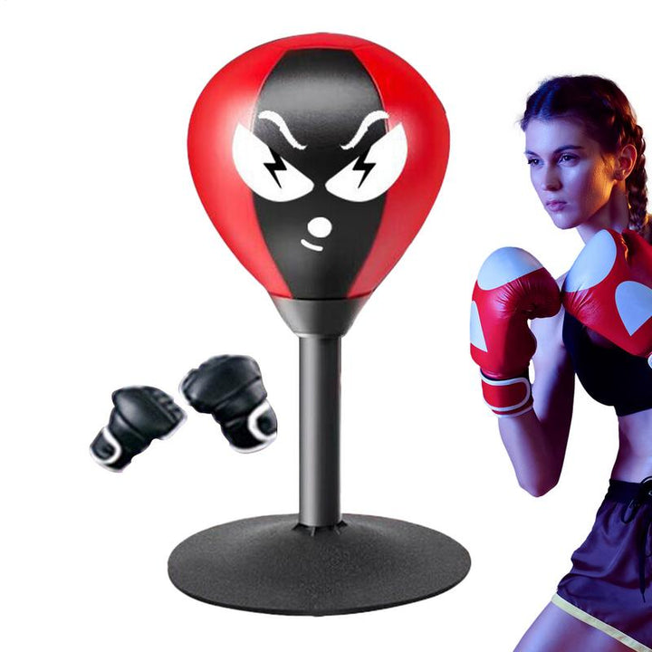 Premium Desktop Boxing Punching Ball – Suction Cup Mini Boxing Bag for Stress Relief & Fun – Fun Toy for Kids & Adults – 