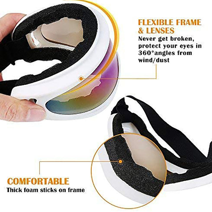 Premium Polarized Ski Goggles for Men & Women – Large Frame, Windproof, Snowproof, UV Protection, Anti-Fog, Snowboard