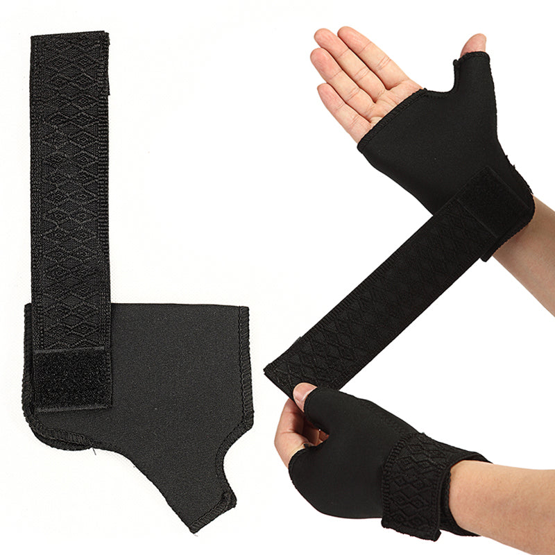 Premium Thumb Brace Guard – Adjustable Support Gloves for Thumb & Wrist Pain Relief, Soft Breathable Half Finger Boxing 