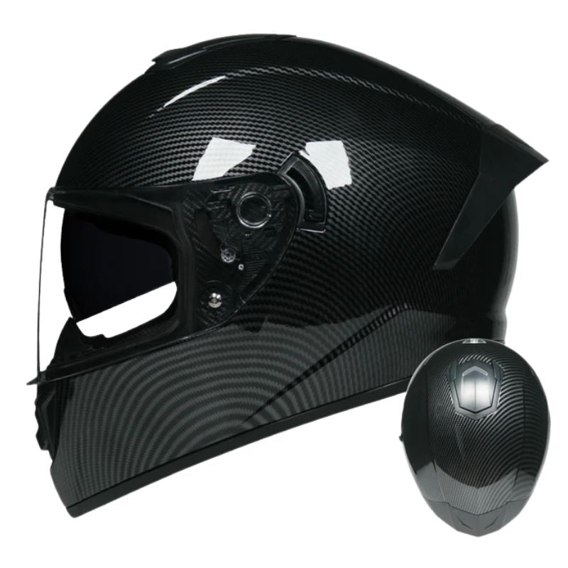 Premium Full Face Racing Motorcycle Helmet – Winter Warm Double Visor, Motorbike Sports Helmet, Adjustable Ventilation