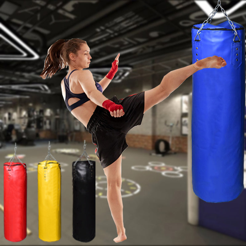 Premium Boxing Sandbag – High-Quality PU Punching Bag for Adult Practice – Durable Taekwondo, Karate & Thai Boxing Training – Includes Strong Metal Chain, Zipper Seal & Multiple Sizes - StrengthXPhysiotherapy