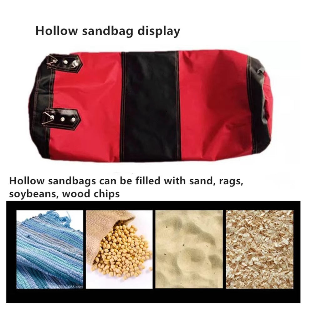 Premium Heavy Punching Sandbag – Durable Boxing Bag with Metal Chain Hook – Kick, Karate, Taekwondo Training – Includes Boxing Gloves, Wrist & Foot Guards, Shock-Absorbing Foam - StrengthXPhysiotherapy