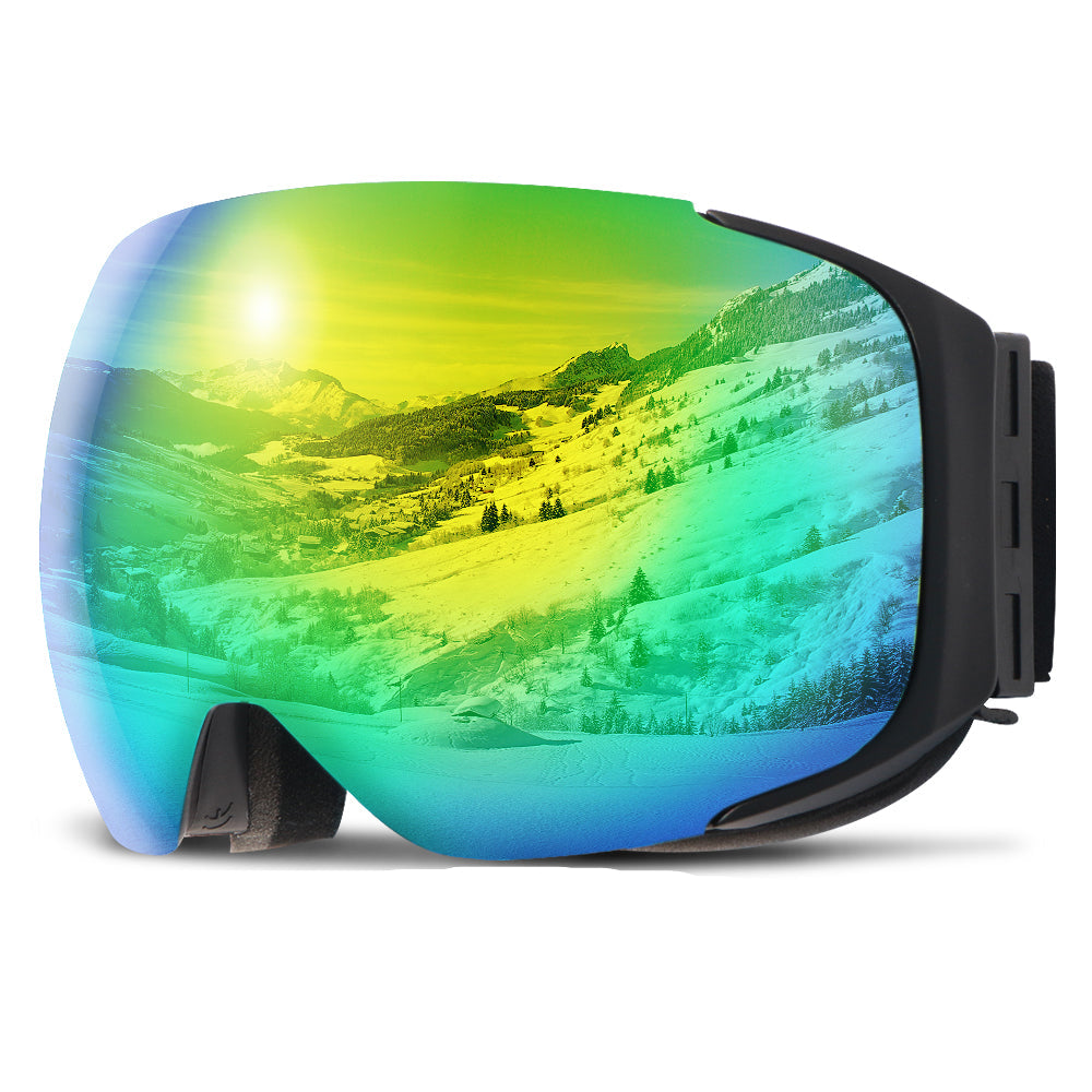 Premium Magnetic Ski Goggles – Quick-Change Lens, UV400 Protection, Anti-Fog, Explosion-Proof, Snowboard Ski Glasses