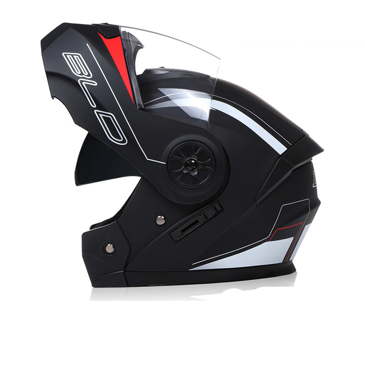 Premium Full Face Motorcycle Helmet - DOT & ECE Certified, Double Lens, Inner Sun Visor, Lightweight ABS Shell Removable Nose