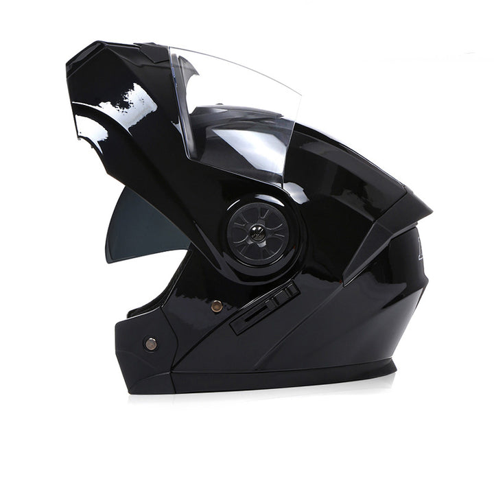 Premium Full Face Motorcycle Helmet - DOT & ECE Certified, Double Lens, Inner Sun Visor, Lightweight ABS Shell Removable Nose