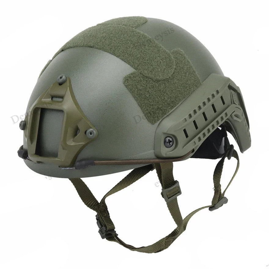 Premium FAST Tactical Helmet – Airsoft MH Camouflage, NVG Mount, Adjustable Outdoor Sport Helmet for Safety & Tactical Use