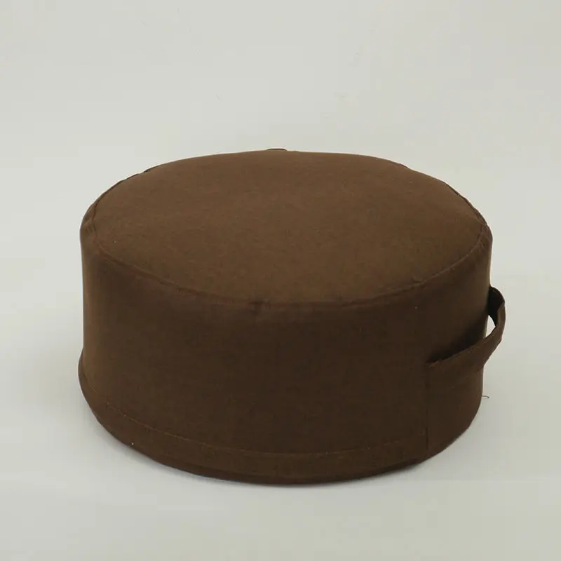 Premium Round High-Strength Sponge Seat Cushion – Comfortable Tatami Meditation & Yoga Pad – Removable Linen Cove