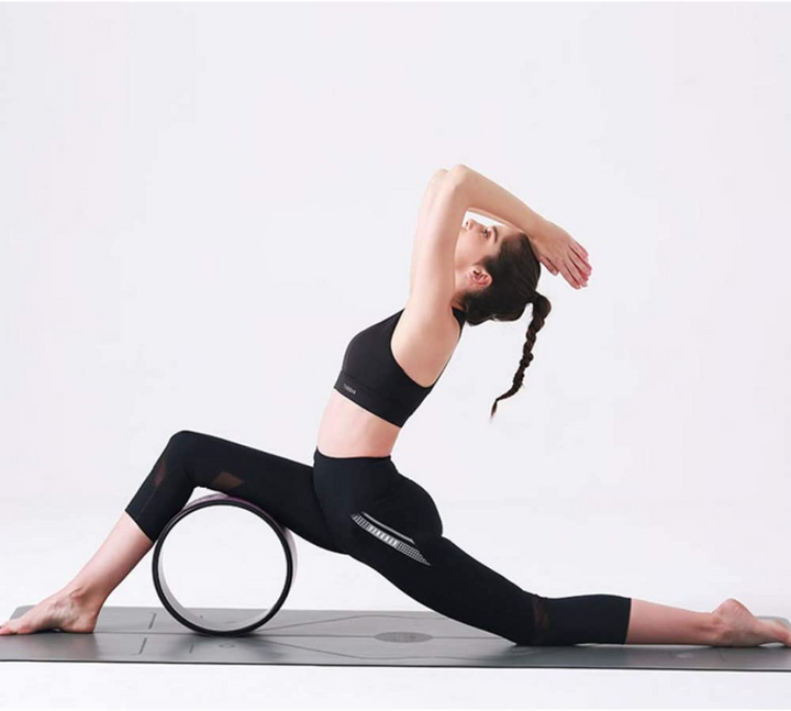 Premium 12.2 Inch Yoga Wheel for Back Pain Relief – Durable Myofascial Release Prop for Improved Flexibility and Posture – PU