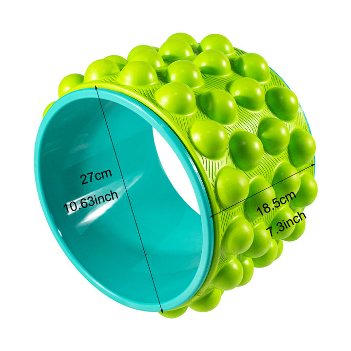 Premium Yoga Wheel – Back Stretcher & Massager for Pain Relief – Durable, Non-Slip Frame – Strong Support Up to 440 lbs 