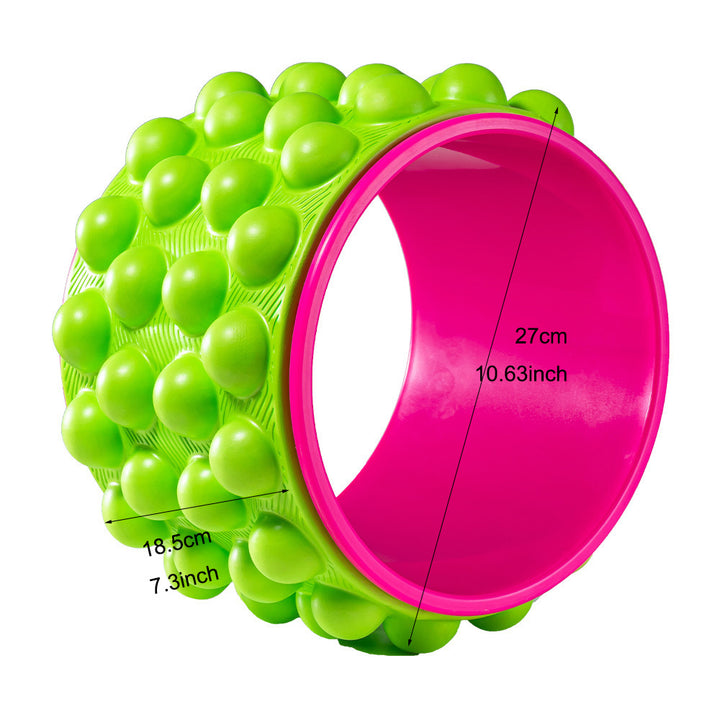 Premium Yoga Wheel – Back Stretcher & Massager for Pain Relief – Durable, Non-Slip Frame – Strong Support Up to 440 lbs 