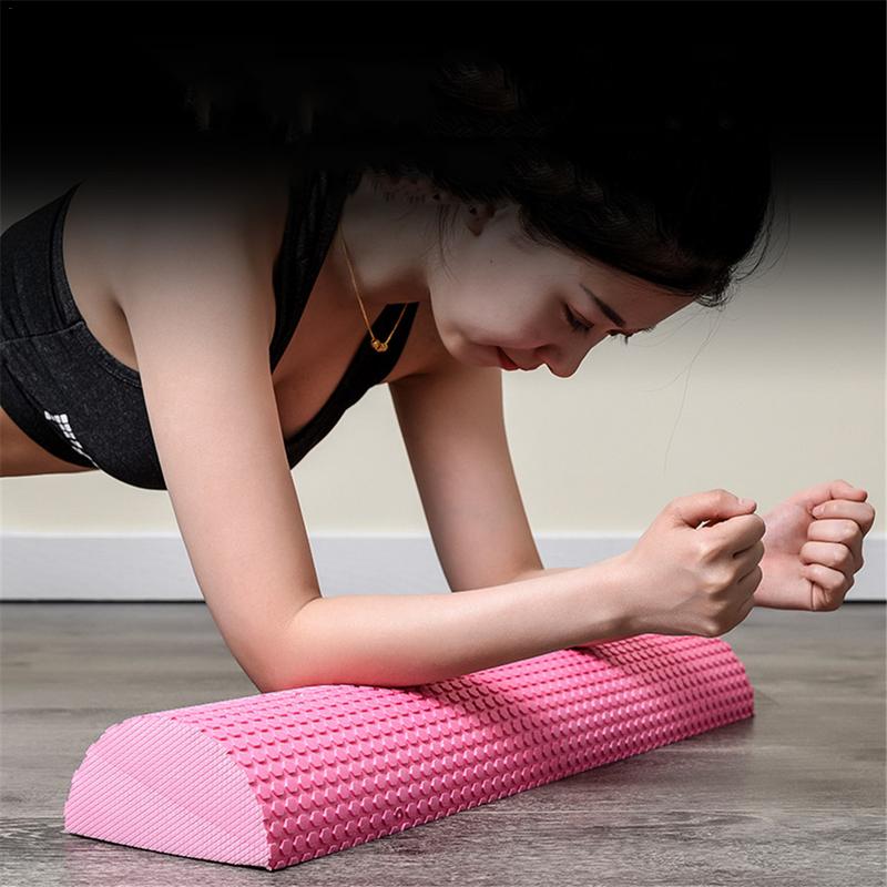 Premium EVA Foam Half Round Massage Roller – Non-Slip Yoga Pilates Balance Pad – Soft, Elastic, Waterproof – Self-Massage