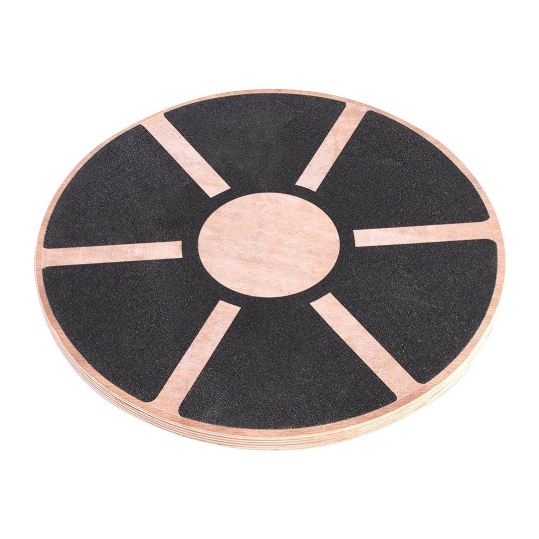 Premium Wooden Wobble Balance Board - Non-Slip Core Training, Yoga & Waist Twisting Board for Home Gym, Fitness, Stability & Posture Improvement, 360° Rotation, 500 lbs Capacity - StrengthXPhysiotherapy