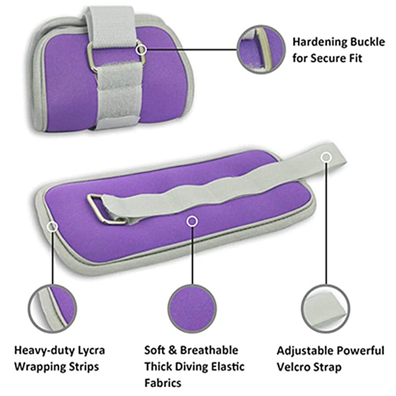 Premium Adjustable Ankle Weights – Neoprene Wrist & Leg Weights for Walking, Gym, Yoga, Pilates, Aerobics, Cardio & Physical 